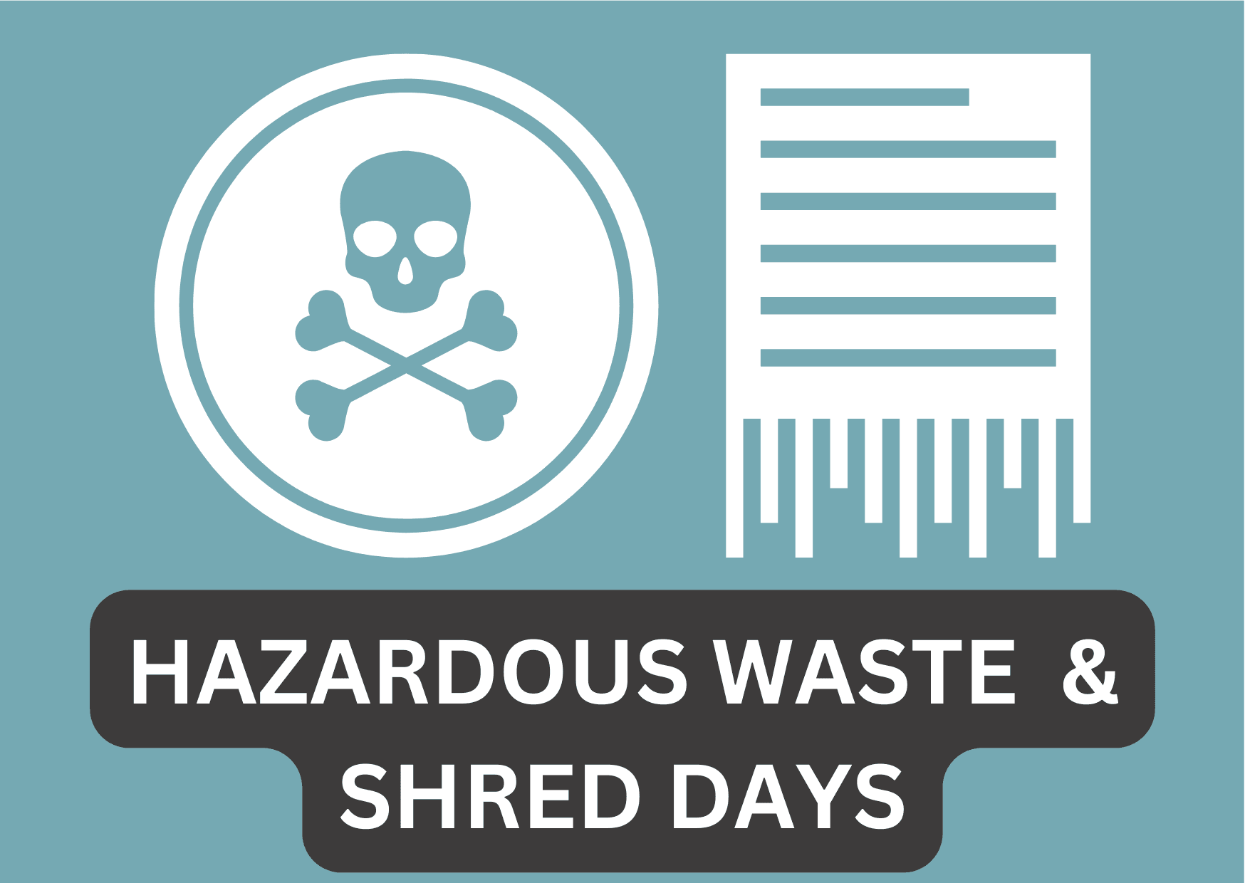 Picture of Skull and Crossbones and Shredded Paper