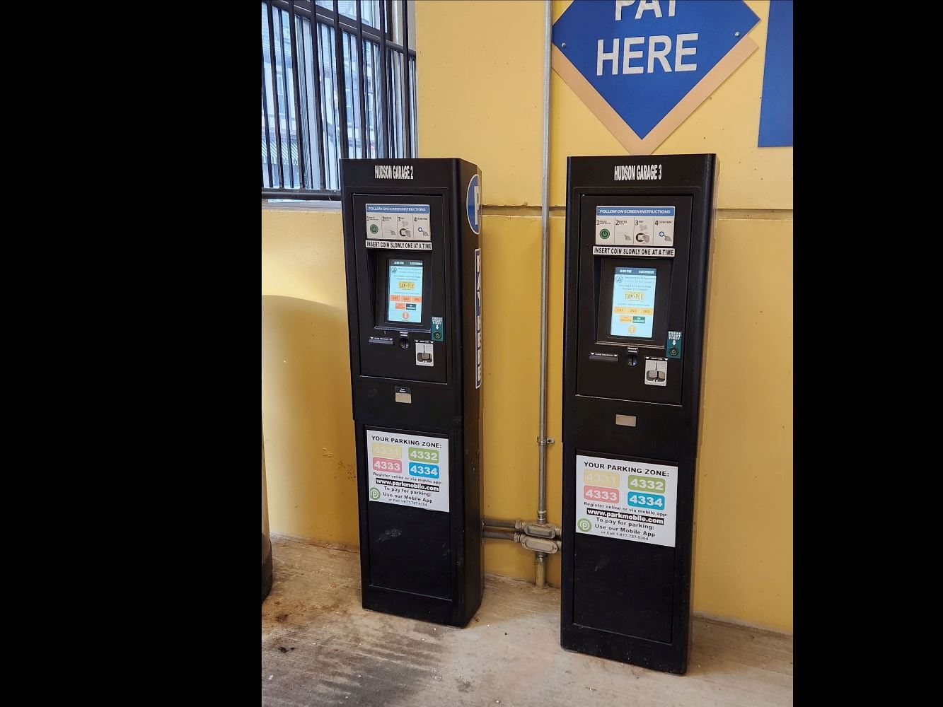 Hudson Garage Payment Kiosks 2 and 3