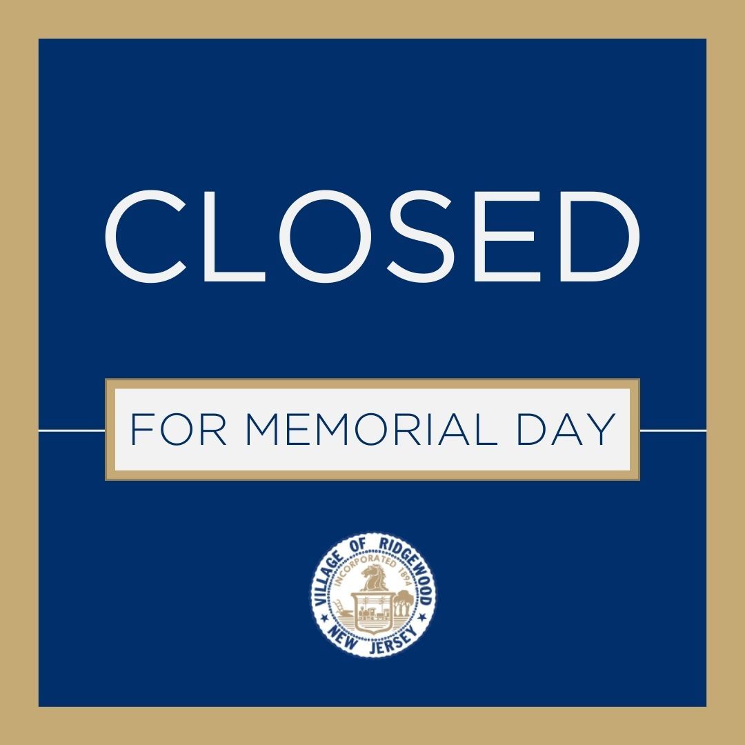 Closed for Memorial Day