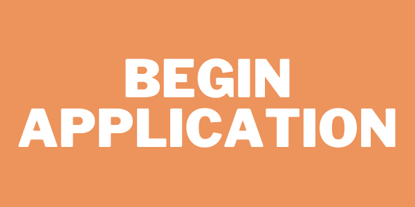 An apple core and a turkey leg bone appear alongside the words Begin Application