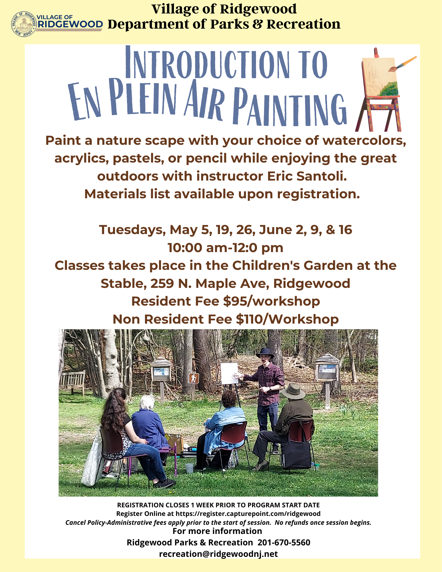 Plein Air Painting Spring 2026