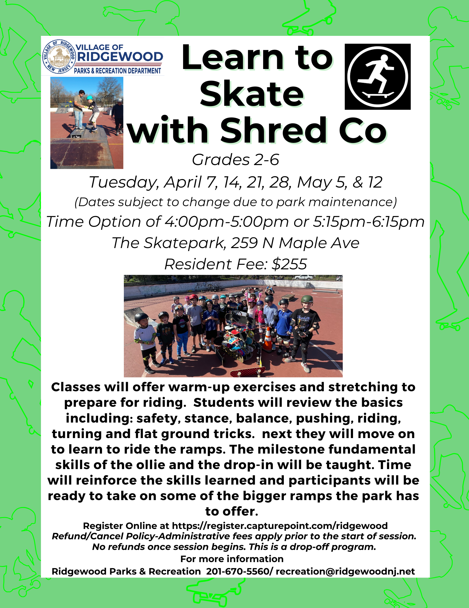 Skate Instruction Spring 2026